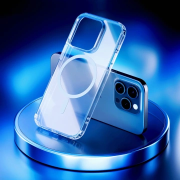 Hülle für Apple iPhone 16 Pro Max für MagSafe 3mk MagCase verstärktes Gehäuse gepanzerte transparente Rückseite