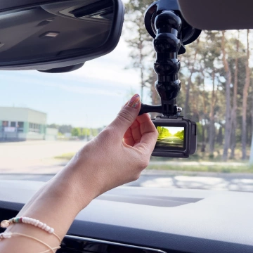 GoPro Saugnapfhalterung für GoPro, DJI, Insta360, SJCam, Eken Smartphone-Adapter (GoPro Auto-Saugnapf)