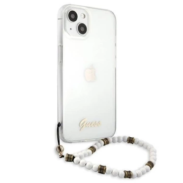 Guess GUHCP13MKPSWH iPhone 13 6,1" Transparente Hardcase White Pearl