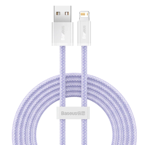 Baseus Dynamisches USB-zu-Lightning-Kabel, 2,4 A, 2 m (Lila)