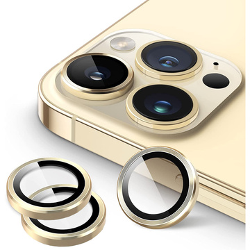 3mk Lens Protection Pro Handy-Objektivschutz für Apple iPhone 14 Pro / 14 Pro Max Gold