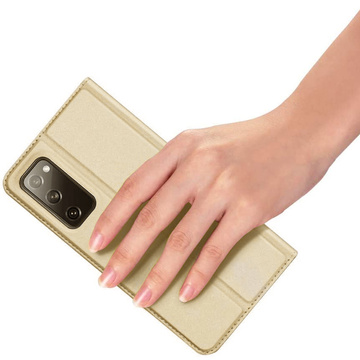 Dux Ducis Leder-Schutzhülle für Samsung Galaxy S20 FE 5G Gold