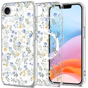 Etui do iPhone 16e Tech-Protect FlexAir MagSafe Frühlingsblumen