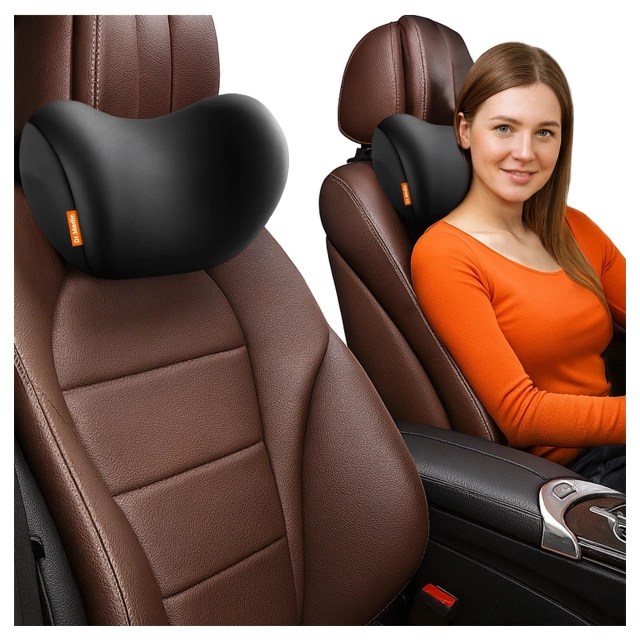 Poduszka do Samochodu pod Głowę Kark Szyję DR.MEDIC ComfortSupport™ Ergonomiczna poduszka na fotel zagłówek krzesło do auta dla kierowcy pasażera