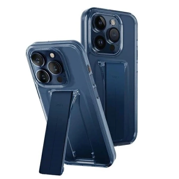 Etui do iPhone 15 Pro UNIQ Heldro Mount Grip Stand Niebieskie