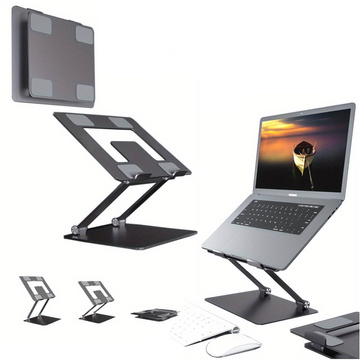 Laptopständer für MacBook 17 Ständer Tischhalter klappbar verstellbar Aluminium für Schreibtisch Alogy Graphite