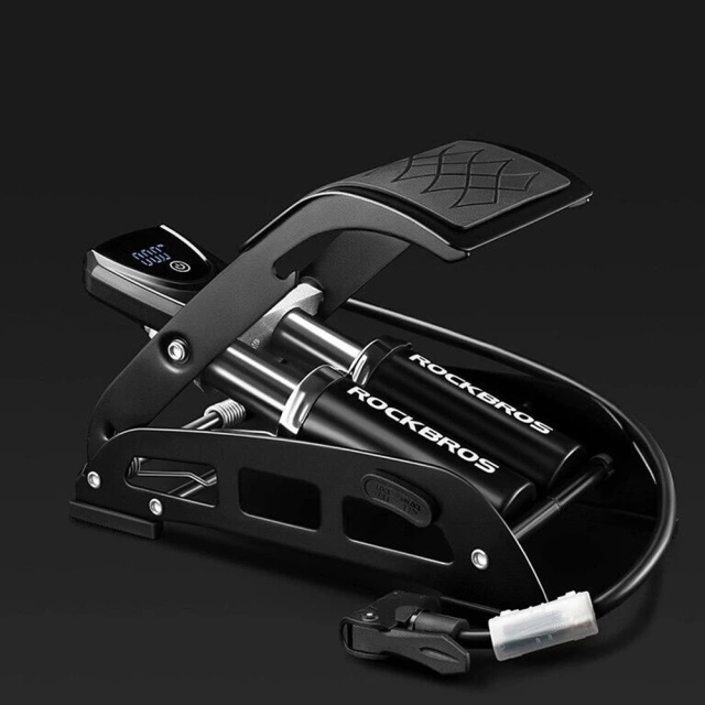 Pompka nożna Rockbros 42430001001 z wyświetlaczem - czarna