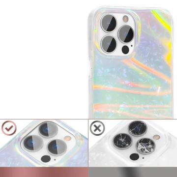 Kingxbar Shell Series luxuriöse elegante Hülle für iPhone 13 Pro Perlmint