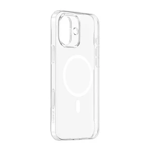 Etui ochronne magnetyczne do Iphone 16 Baseus TouchButton MagSafe przezroczyste