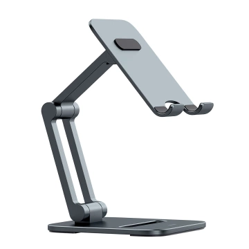 Baseus Desktop Biaxial Faltbarer Smartphone-Ständer aus Metall/Ständer grau (LUSZ000013)