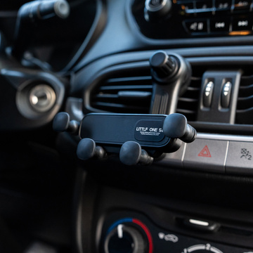 Autotelefonhalter für Autogrill, Schwerkraft, für Alogy Airvent Lüftungsschlitze, Schwarz