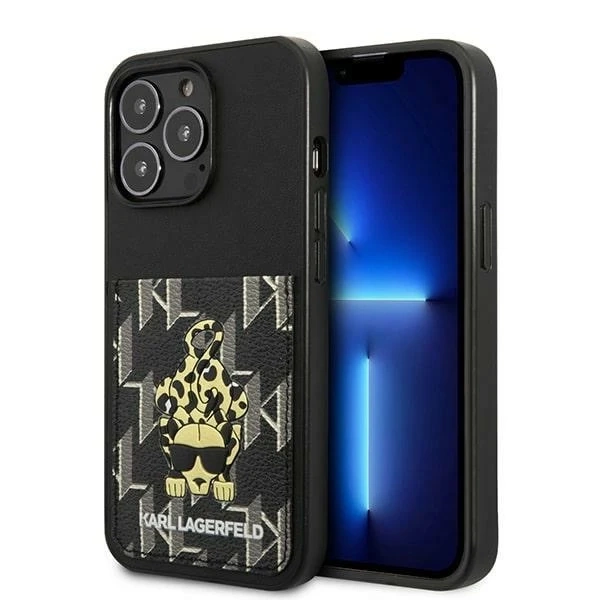 Etui Karl Lagerfeld KLHCP13LCANCNK do iPhone 13 Pro / 13 6,1" hardcase Karlimals Cardslot