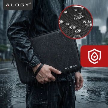 Laptop-Hülle, MacBook Air Pro 13,3 Zoll Alogy Hartschaum-Tasche, Schutzhülle für 13–14 Zoll Laptops, Schwarz