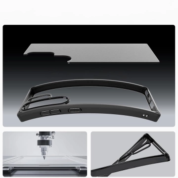 Samsung Galaxy S25 Ultra Spigen Ultra Hybrid Case Cover Frostschwarz