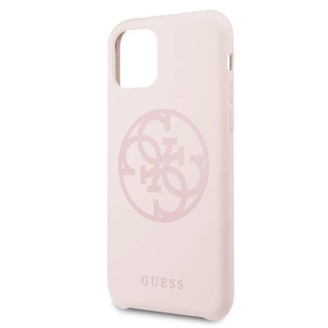 Etui na telefon Guess do iPhone 11 Pro hellrosa/jasnoróżowy Hartschale Silikon 4G Ton in Ton