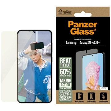 Gehärtetes Glas für Samsung Galaxy S25 Plus PanzerGlass All-in-One Displayschutz