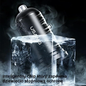 USAMS Ładowarka samochodowa 2xUSB 2,4A Mini czarny/black CC114TC01 (US-CC114)