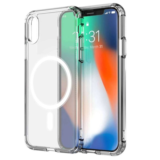 Etui ochronne na telefon Alogy MagSafe Clear Case do Apple iPhone X / XS Przezroczyste + Szkło