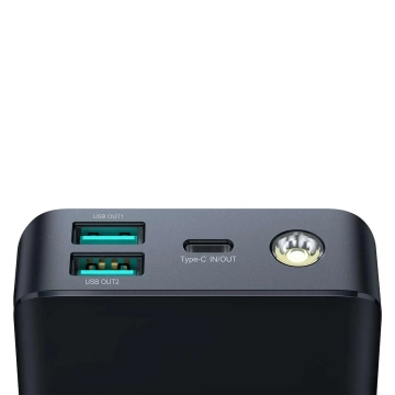 Powerbank Joyroom JR-PBF03 30000mAh PD 30W USB-C Kabel (0,25m) - schwarz