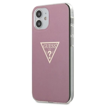 Guess GUHCP12SPCUMPTPI iPhone 12 mini 5,4" różowy/pink Hardcase Metallic Collection