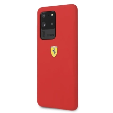 Etui na telefon Ferrari Hardcase do Samsung Galaxy S20 Ultra czerwony/red Silicone