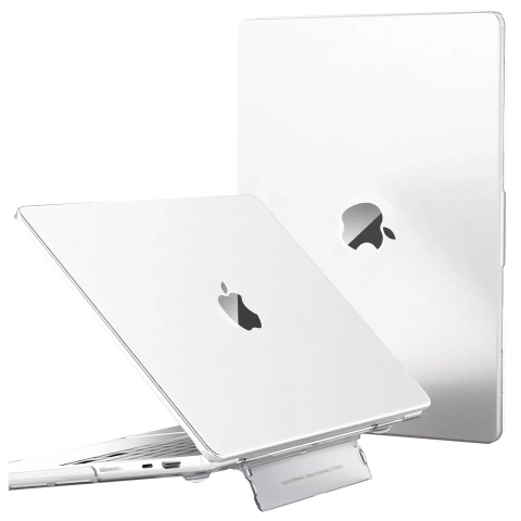 Matte Hülle mit Ständer Alogy ProStand™ Gehäuse für MacBook Air 13,3" (A1932/A2179/A2337) Transparent