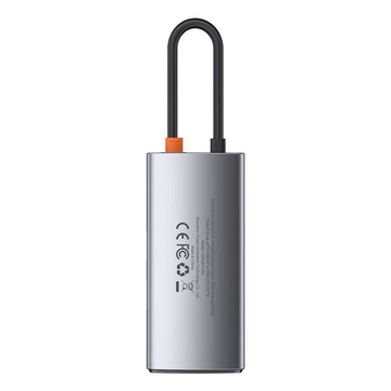 Hub 4w1 Baseus Metal Gleam Series, USB-C für USB 3.0 USB 2.0 HDMI USB-C PD