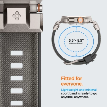 Spigen DuraPro Armor Apple Watch Armband 42-49mm - Grau