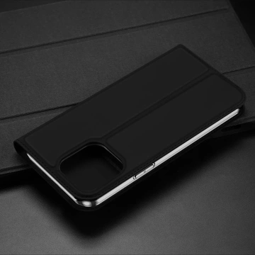 Dux Ducis Skin Pro Hülle für iPhone 15 Pro mit Klappe und Geldbörse – Schwarz