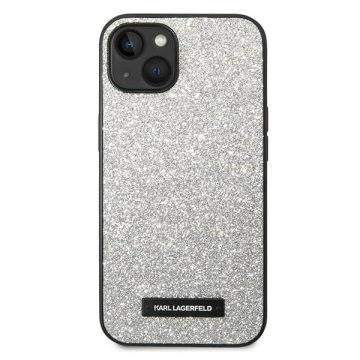 Etui ochronne na telefon Karl Lagerfeld KLHCP14MG2ELS do Apple iPhone 14 Plus 6,7" hardcase srebrny/silver Glitter Plaque Logo