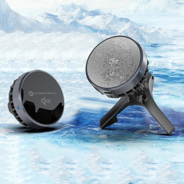 Uchwyt Samochodowy z Ładowarką Indukcyjną Forcell Cool Mag Qi2 MagSafe 15W