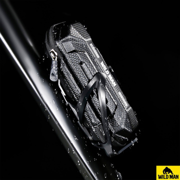 Etui torba sakwa rowerowa Wildman XT11 na rower w miejsce uchwytu na bidon 0,5L Czarna