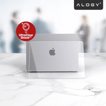 Etui Ochronne do Apple MacBook Air 13 13.6" M2 (2022) / M3 (2024) / M4 (2025), Smukłe i Przezroczyste, Alogy HardCase™ – Transparentne