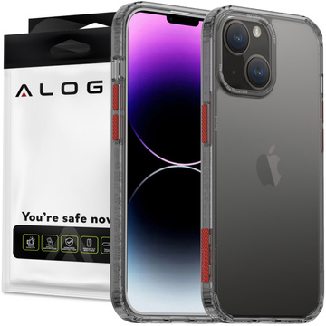 Alogy Protective Case Schutzhülle für Apple iPhone 14 Plus Schwarz und Klarglas