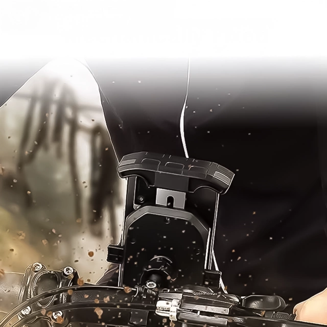 Uchwyt Motocyklowy na kierownicę KEWIG M14-A1 na telefon z ładowarką Qi + PD USB-C na motor quada skuter Czarny