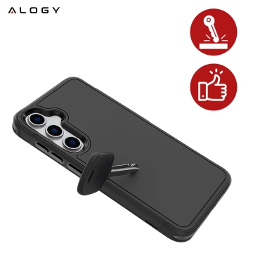 Hülle für Apple iPhone 16 Pro Max Alogy Anti-Shock Hybrid Case für MagSafe Transparent