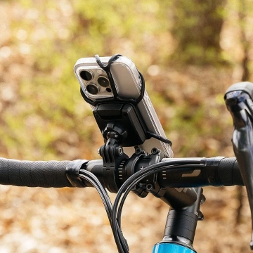 Ringke Quick and Go Bike Mount Fahrradhalterung für Telefon, Lenker, Fahrrad, Motorrad, Roller, Schwarz