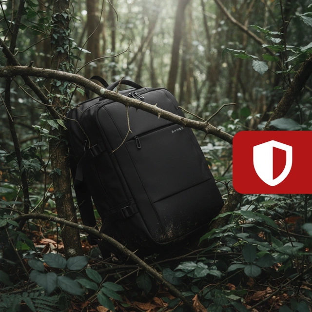 Pleacak wodoodporny Bange na laptopa miejski podróżny 46x30.5x20 cm z możliwością rozszerzenia do pracy samolotu męski damski z przegrodą próżniową + pompka próżniowa Czarny