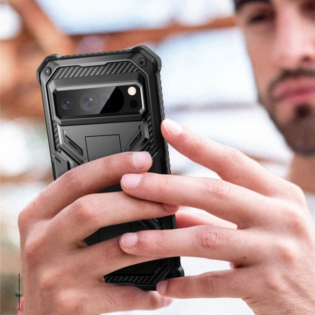 Google Pixel 9 Pro XL Supcase ArmorBox Schwarze Schutzhülle