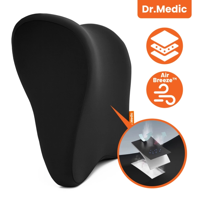 Poduszka do Samochodu pod Głowę Kark Szyję DR.MEDIC NeckRest™ Ergonomiczna poduszka na fotel zagłówek krzesło do biura auta dla kierowcy pasażera