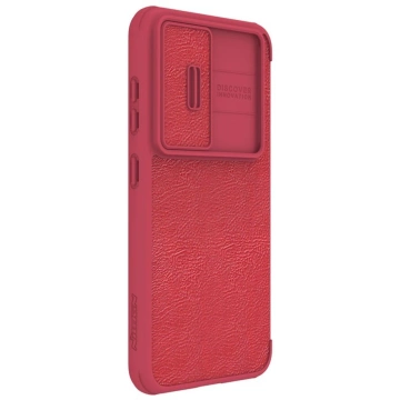 Nillkin Qin Leather Pro Case Samsung Galaxy S23 Flip Cover Camera Cover rot