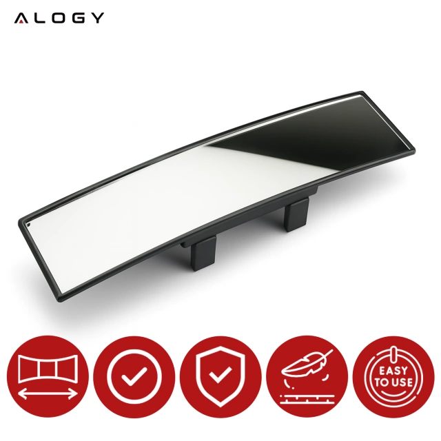 Lusterko samochodowe Panoramiczne Alogy WideView™ 300mm Nakładka na Lusterko wsteczne Panorama 30cm