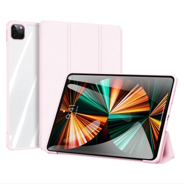 Dux Ducis Copa Hülle für iPad Pro 12.9 '' 2021/2020/2018 Smart Cover mit Ständer Rosa