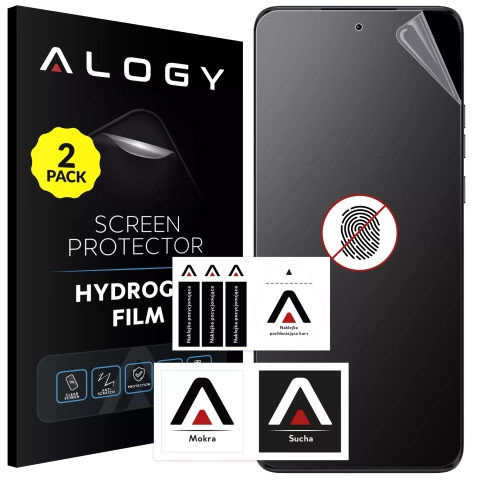 2x Folia "MATOWA" do Motorola Moto Edge 40 Neo Hydrożelowa Alogy HydroSkin Matte Pro™ na ekran do etui "BEZ ODCISKU PALCÓW"
