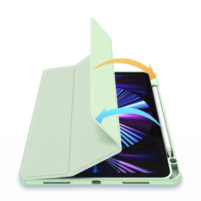 Dux Ducis Toby pancerne etui z klapką Smart Case do iPad Pro 11'' 2021 z uchwytem na Apple Pencil zielony