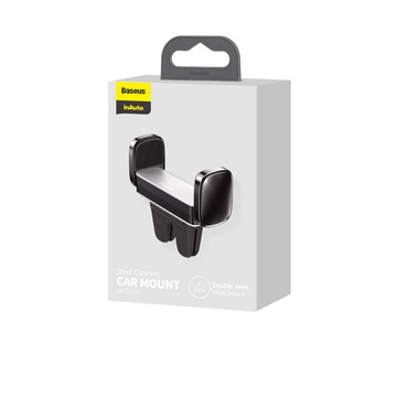 Aufsteckbarer Autohalter für den Baseus Steel Cannon Kühlergrill (silber)