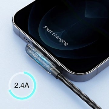 Joyroom Gaming USB-Kabel – Blitzladung/Datenübertragung 2,4 A 1,2 m Silber (S-1230K3)