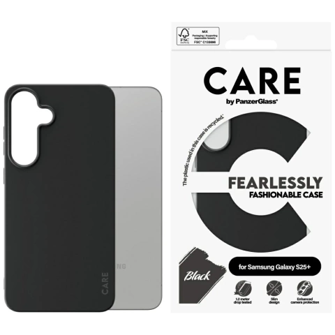Etui CARE do Samsung Galaxy S25+ by PanzerGlass Fashion Czarny