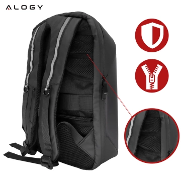 Alogy Plug Extender Steckdosenverteiler Splitteradapter Verlängerungskabel mit Qi-Induktionsladegerät 4x EU-Stecker 4x USB 2x USB-C Schwarz