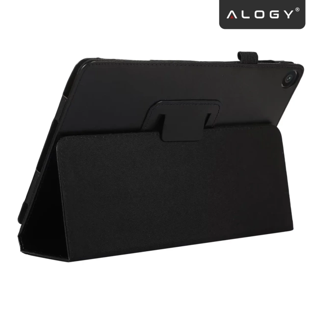 Etui do Samsung Galaxy Tab A9+ 11" (2023) X210/X215/X216, Składany Pokrowiec z Klapką i Funkcją Podstawki, Ochronna Obudowa, Alogy BookCase™ – Czarne